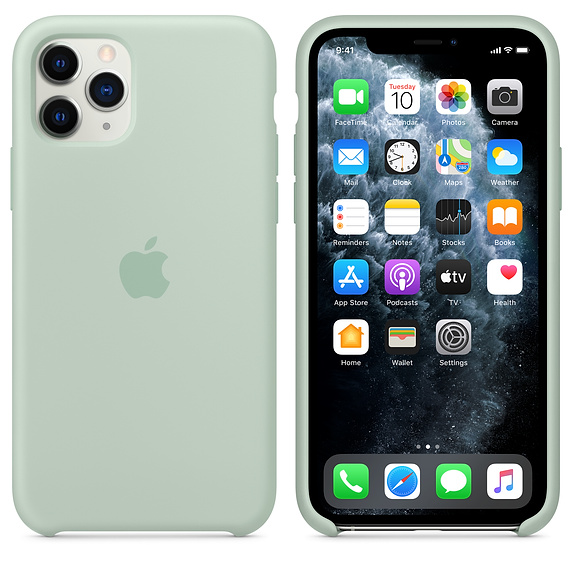 Coque en silicone pour iPhone 11 Pro - Béryl vert – Image 3
