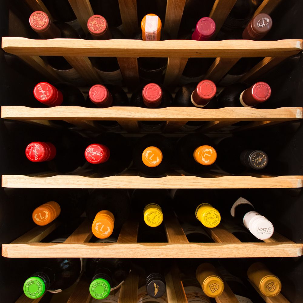 Cave à vin de 640 litres - zwart - avec 2 portes verre – Image 4